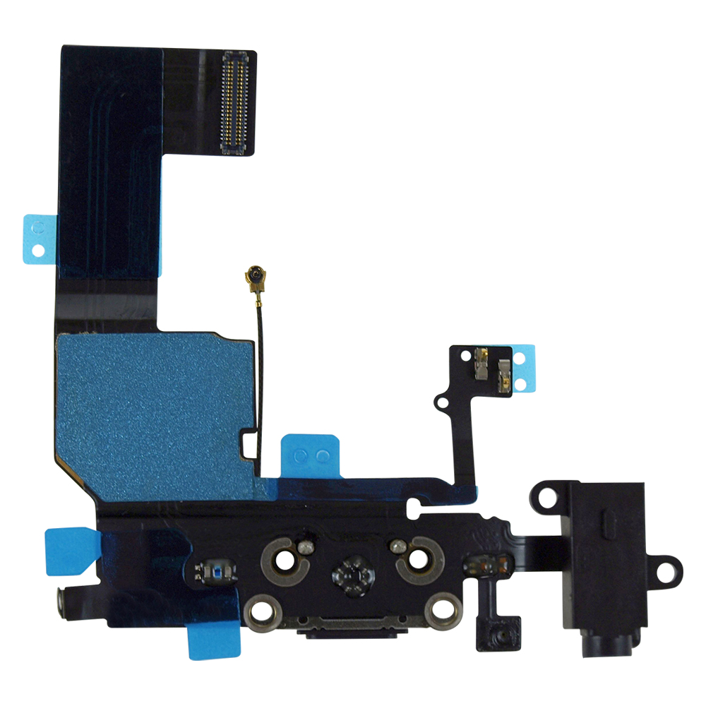 Gniazdo ładowania do Apple iPhone 5C Czarny / Black_1